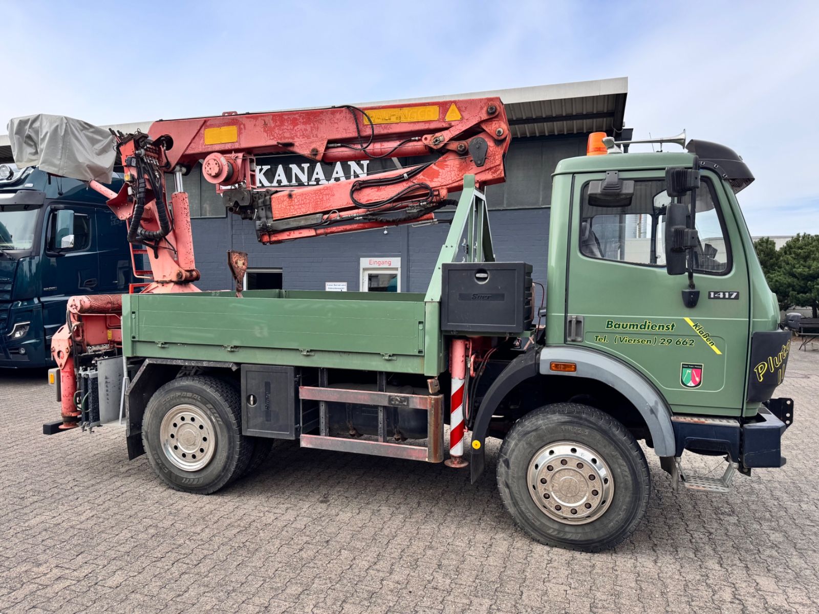 Mercedes-Benz 1417 AK Allrad Palfinger Montagekran 17,7m 64TKM