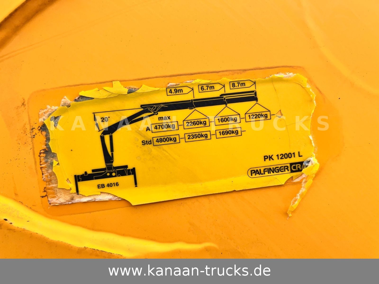 Fahrzeugabbildung Mercedes-Benz 1845 Antos 4x2 Baustoffkran Palfinger 21001L