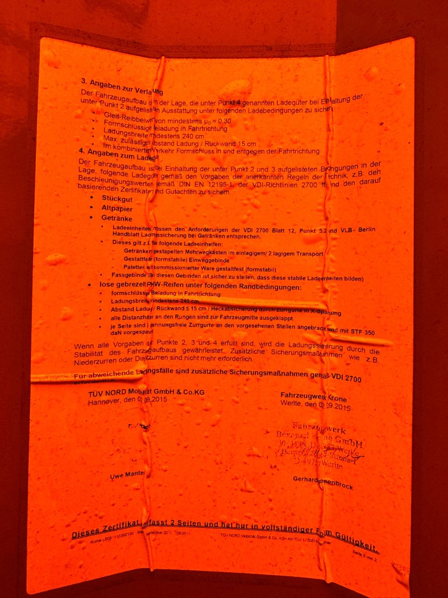 Fahrzeugabbildung Krone SD Curtainsider MEGA Jumbo XL Zert Getränke etc