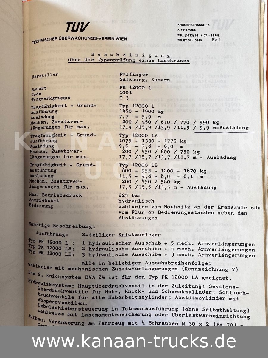 Fahrzeugabbildung Mercedes-Benz 1417 AK Allrad Palfinger Montagekran 17,7m 64TKM