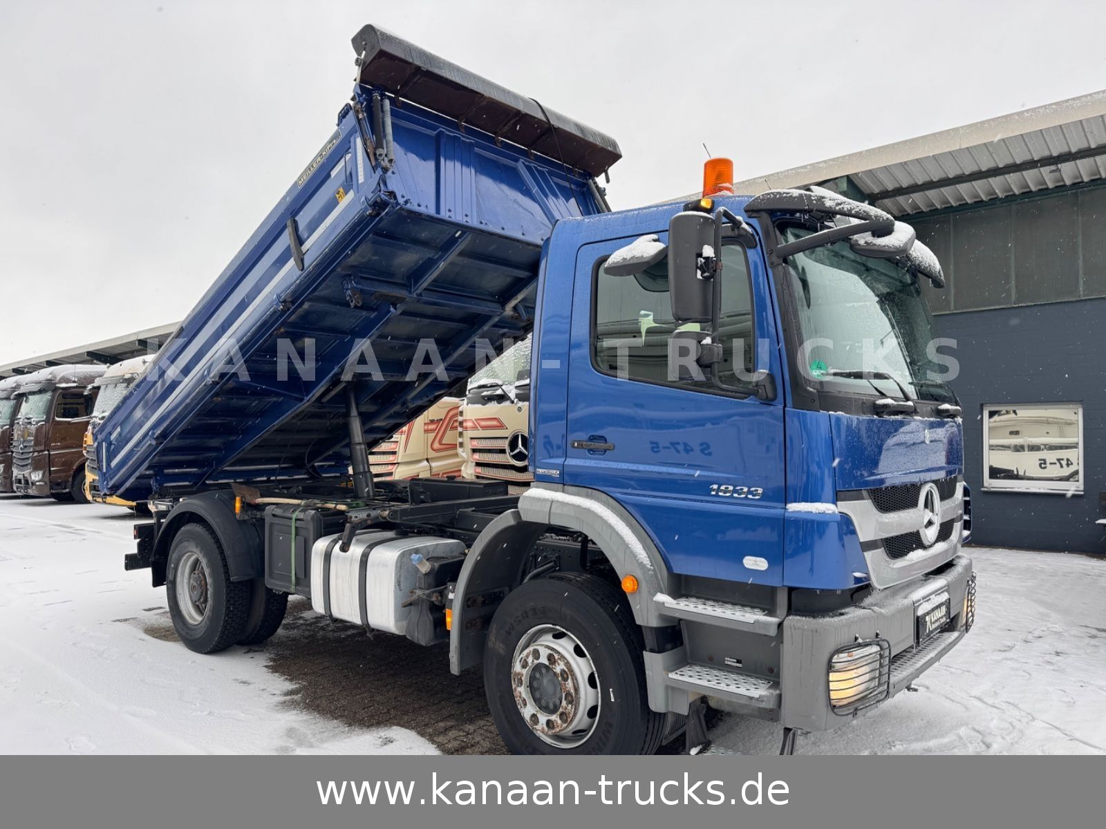 Fahrzeugabbildung Mercedes-Benz 1833 Axor 4x2 MEILLER Kipper Plane TOP !