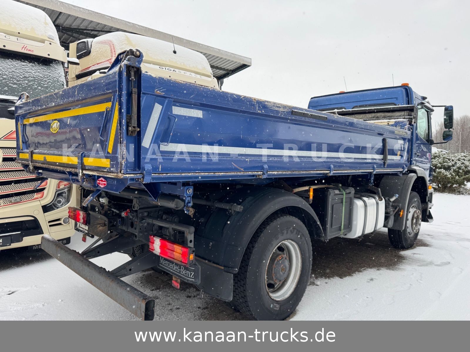 Fahrzeugabbildung Mercedes-Benz 1833 Axor 4x2 MEILLER Kipper Plane TOP !