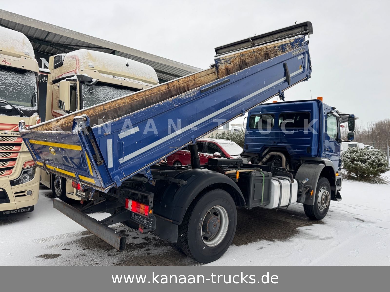 Fahrzeugabbildung Mercedes-Benz 1833 Axor 4x2 MEILLER Kipper Plane TOP !