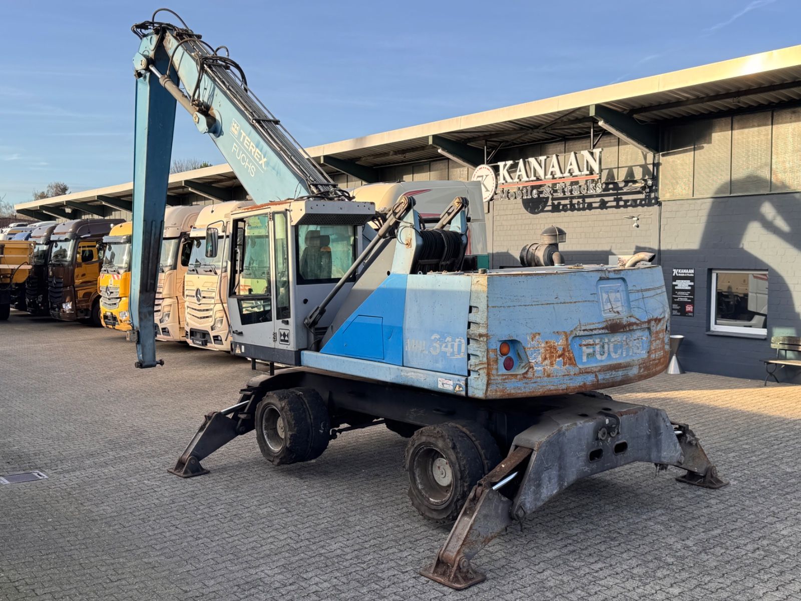Fahrzeugabbildung Fuchs Terex MHL 340 Umschlagbagger Magnet