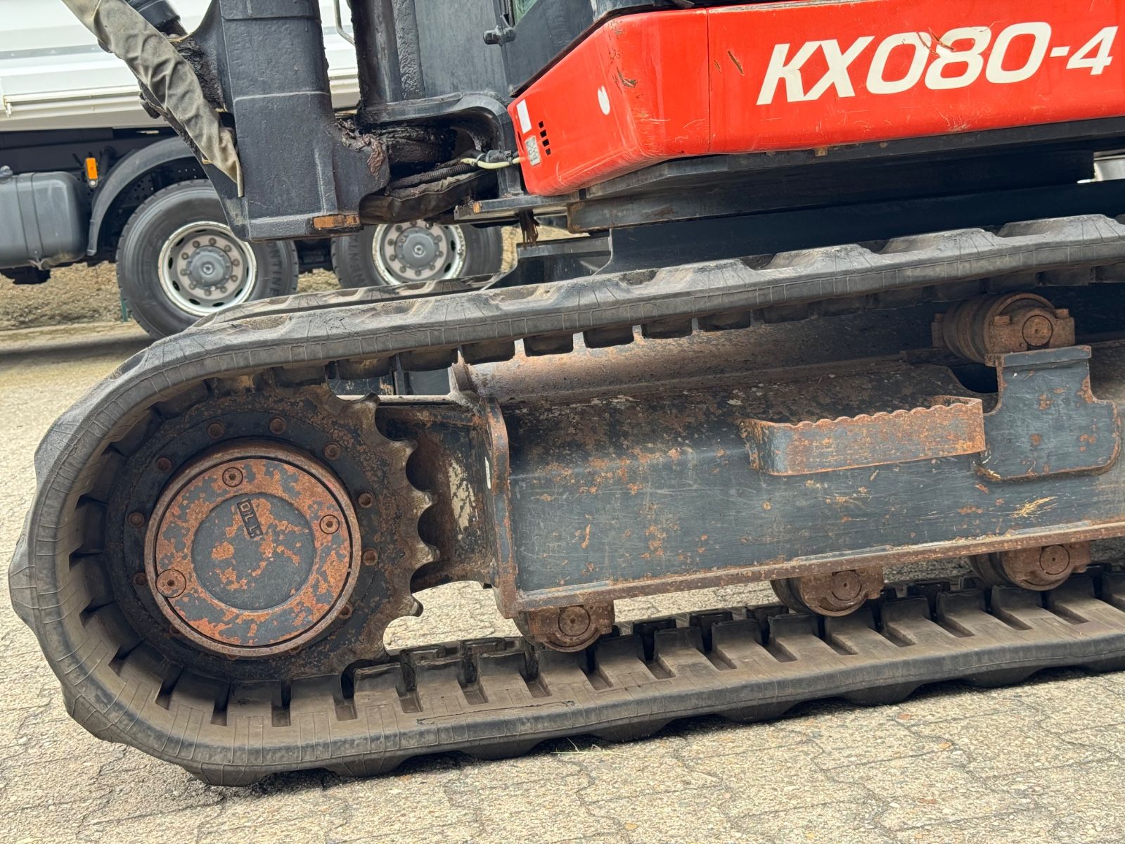 Fahrzeugabbildung Kubota KX080-4    Rototilt RS30  + Sortier/Greifmodul