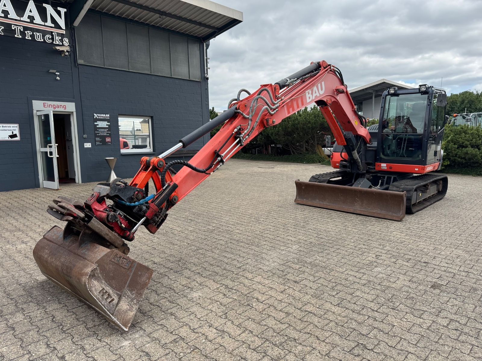 Fahrzeugabbildung Kubota KX080-4    Rototilt RS30  + Sortier/Greifmodul