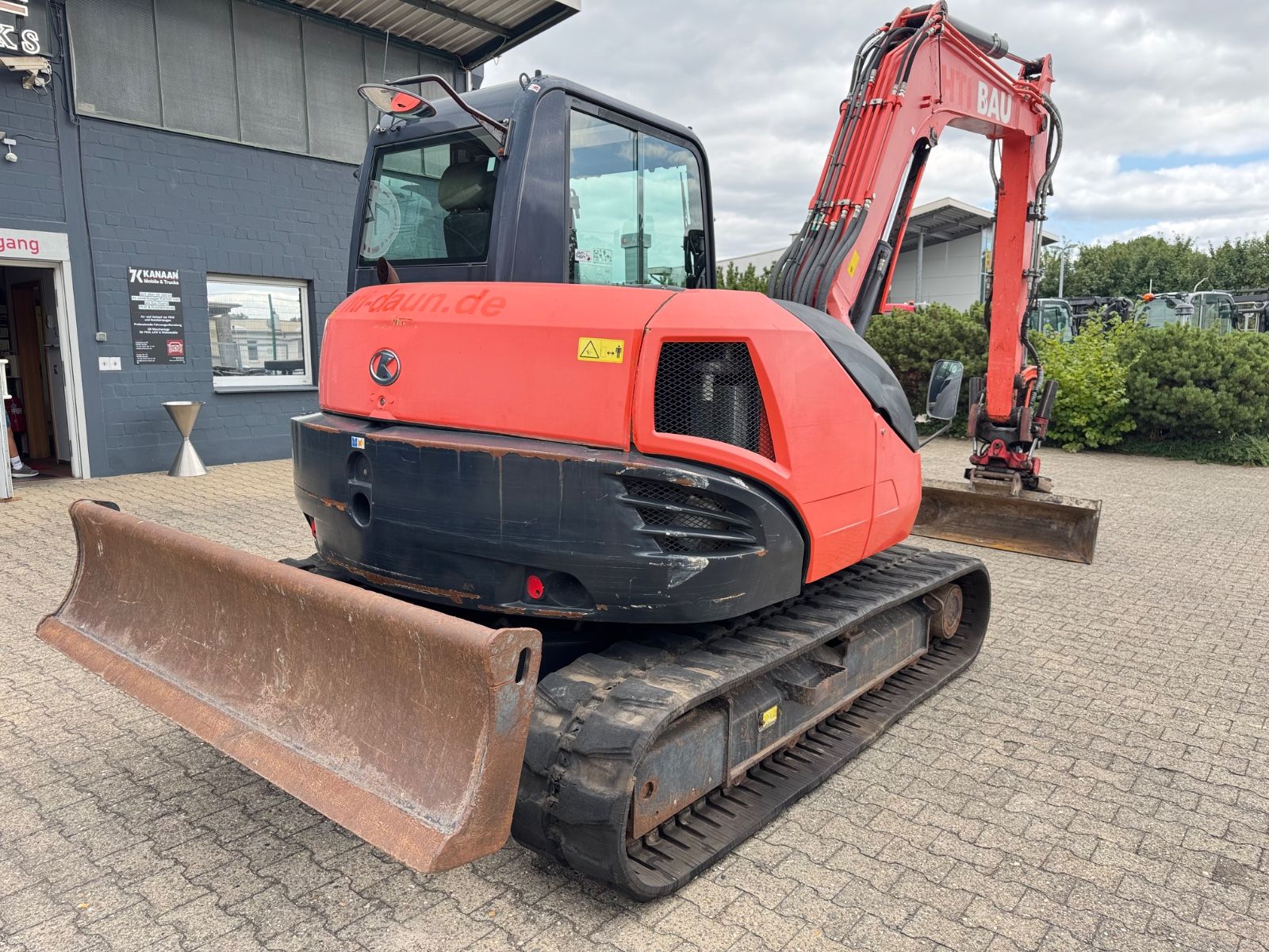 Fahrzeugabbildung Kubota KX080-4    Rototilt RS30  + Sortier/Greifmodul