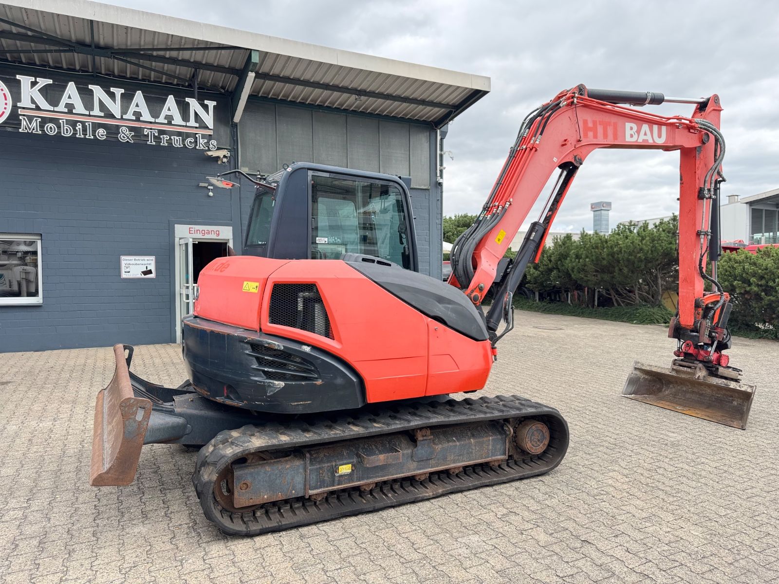 Fahrzeugabbildung Kubota KX080-4    Rototilt RS30  + Sortier/Greifmodul