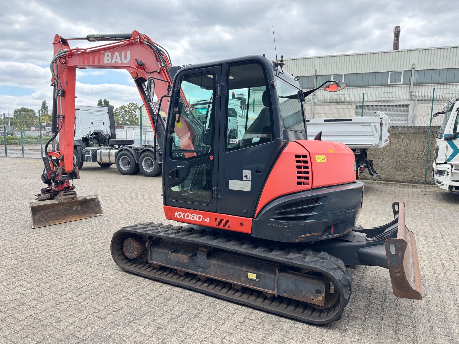 Fahrzeugabbildung Kubota KX080-4    Rototilt RS30  + Sortier/Greifmodul