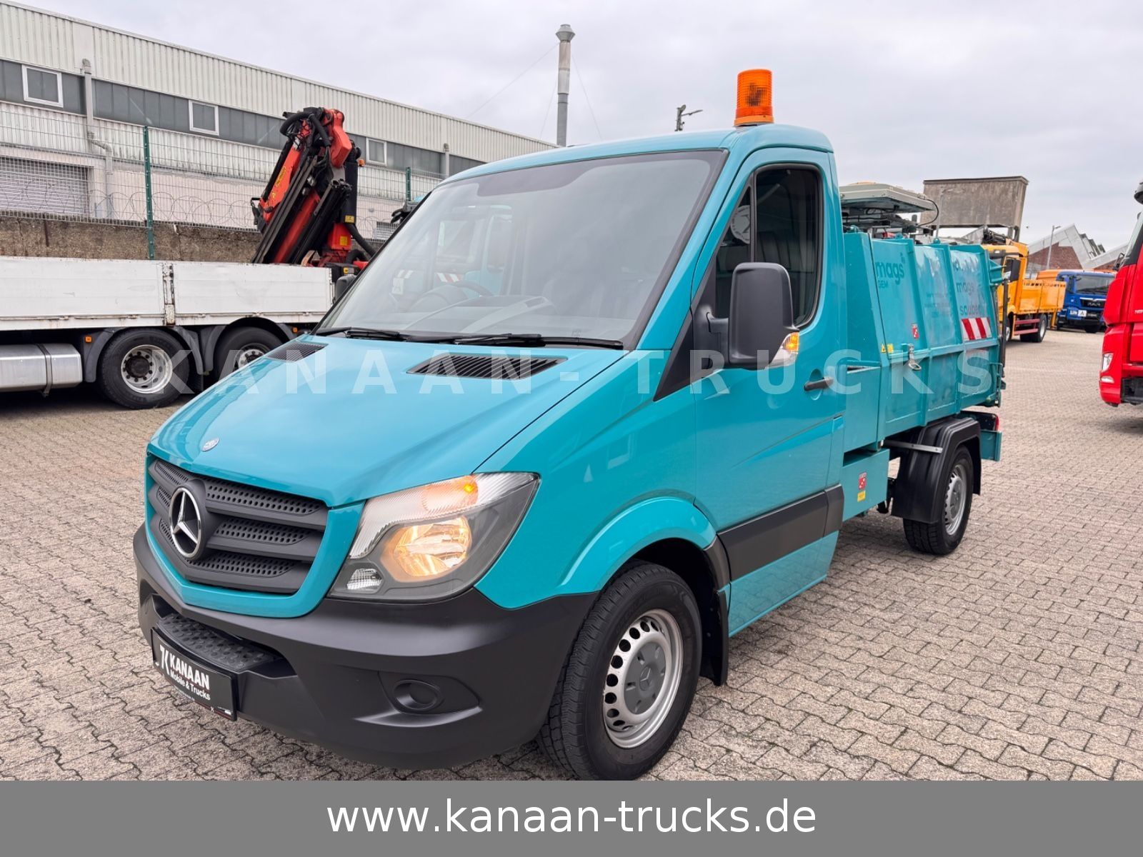 Fahrzeugabbildung Mercedes-Benz 313 CDI  Sprinter II Bertsche  Müllwagen  Tafel